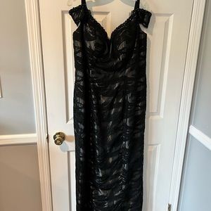 Black sequin & bead mother or the bride gown